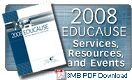 2008 EDUCAUSE Services, Resources, and Events [3 MB PDF]