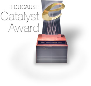 EDUCAUSE Catalyst Award Trophy