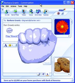Figure 1. MSN Messenger 'Wink'
