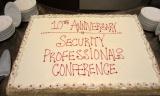 10th anniversary Security Conference cake