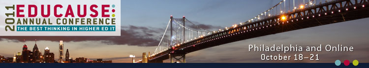 EDUCAUSE 2011 Annual Conference Page Header Banner