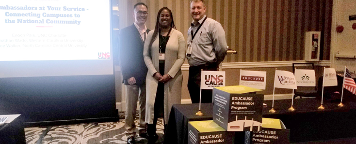EDUCAUSE Ambassadors and participants in UNC Cause 2019 panel discussion