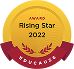 EDUCAUSE Badge: Award Rising Star 2022