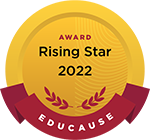 EDUCAUSE Badge: Award Rising Star 2022