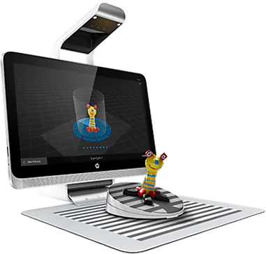 photo of a 3D desktop scanner for small objects