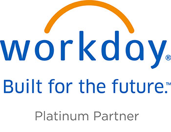 Workday logo. Platinum Partner.
