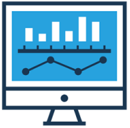 Icon for QuickPoll showing bar chart and line graph