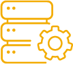 icon: cog on a drive