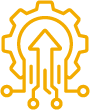 icon: cog with many nodes collecting up into it