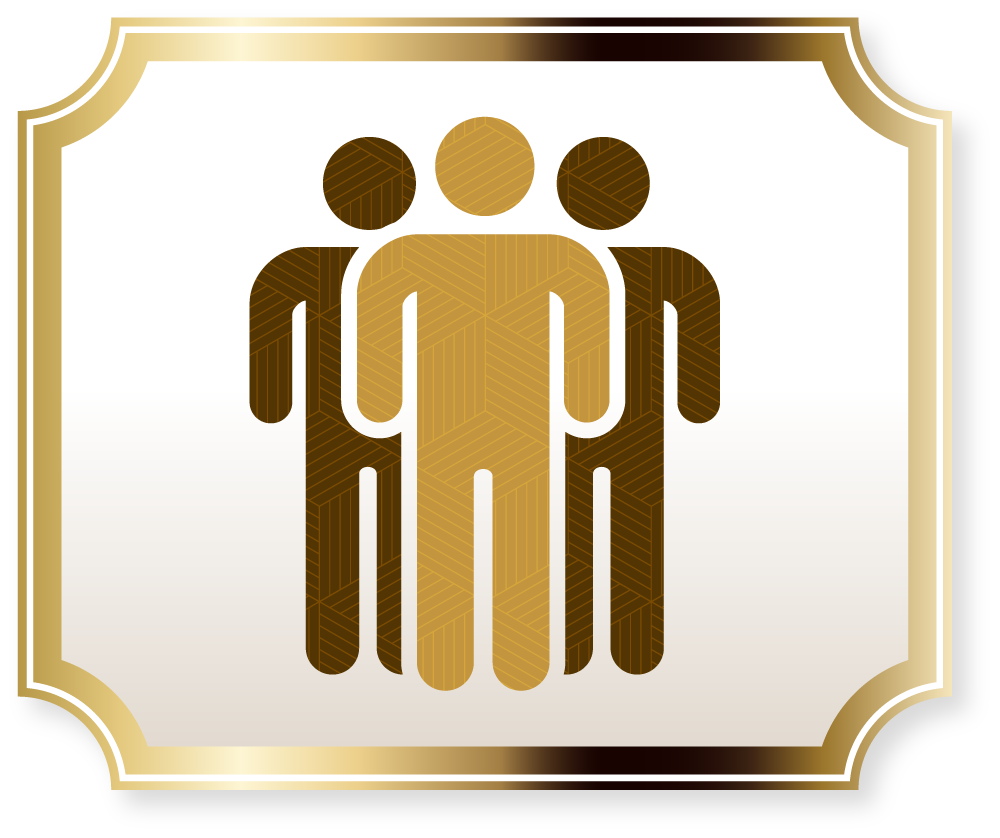 Icon representing standing out in a crowded market