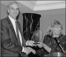Rawlings accepting award photo